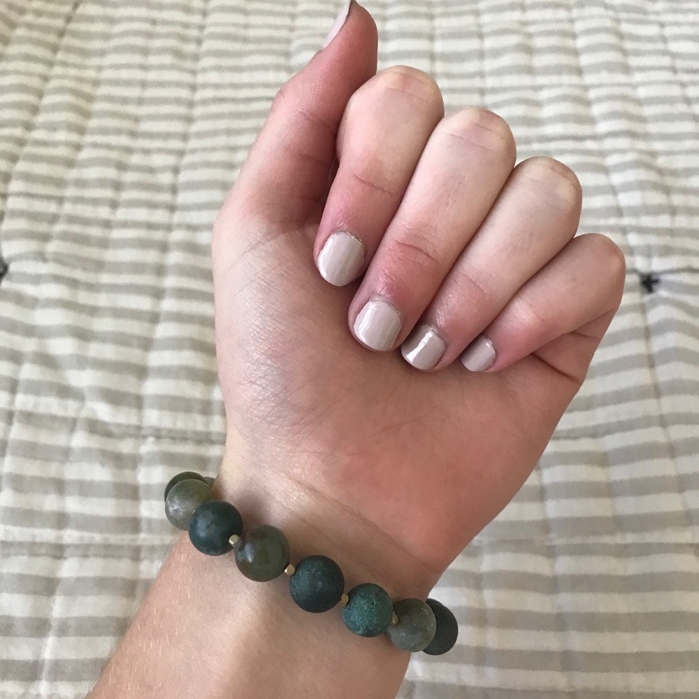 Dark Colored Beaded Bracelet